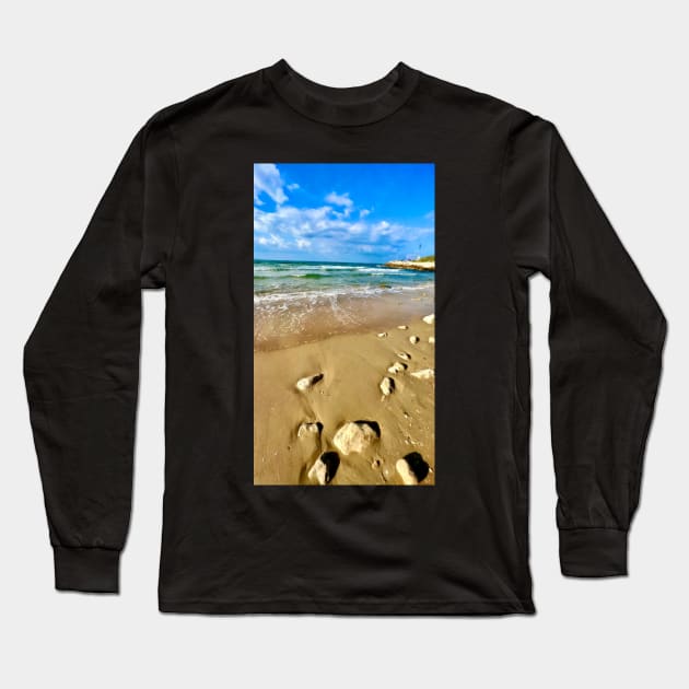 A Stone's Throw from the Sea Long Sleeve T-Shirt by Pamela Storch